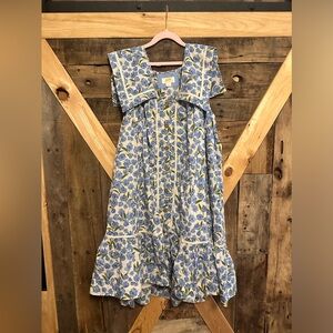 Maeve Collared Poplin Swing Mini Dress